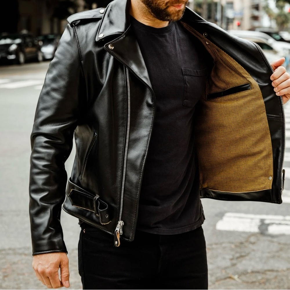 Schott N.Y.C Leather Jacket - PER62 - Teacore Cowhide
